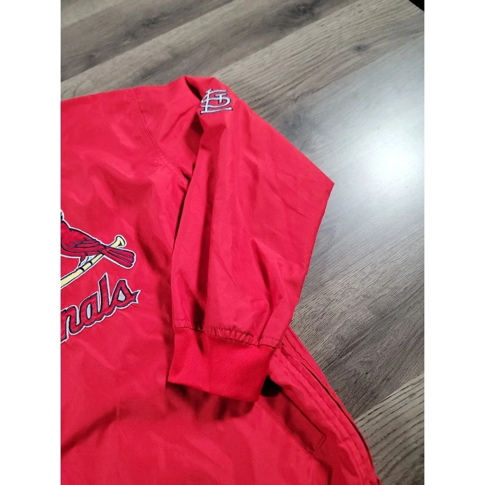 Nike St Louis Cardinals Windbreaker Jacket Boys Small Center Swoosh MLB Vintage